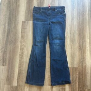 SPANX Shaping Flare Jeans Petite XL | High-Rise | Midnight Wash